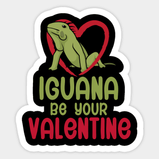 Iguana be your valentine Sticker